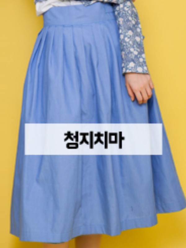 한복치마-청지