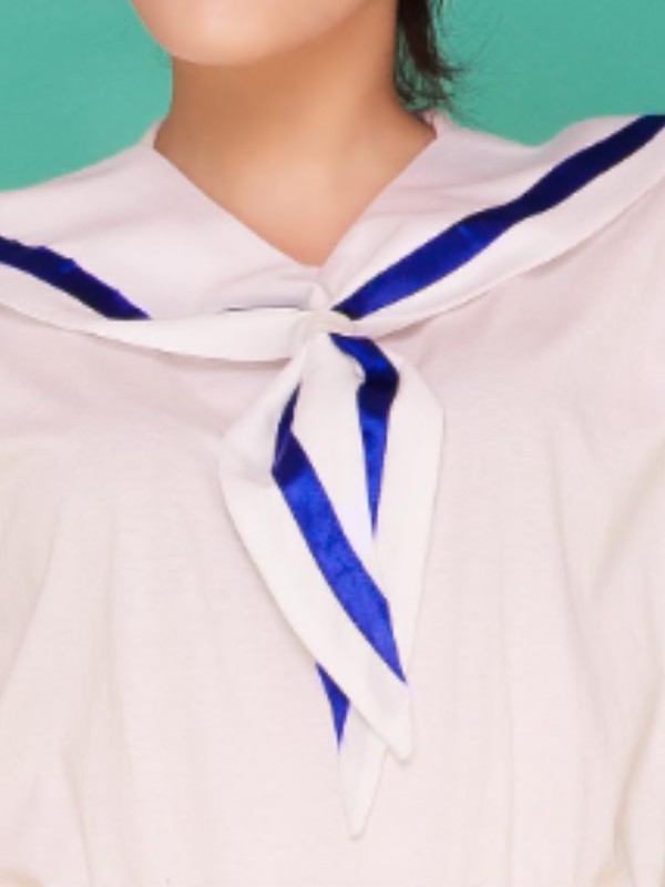 라인스카프 흰색/파랑