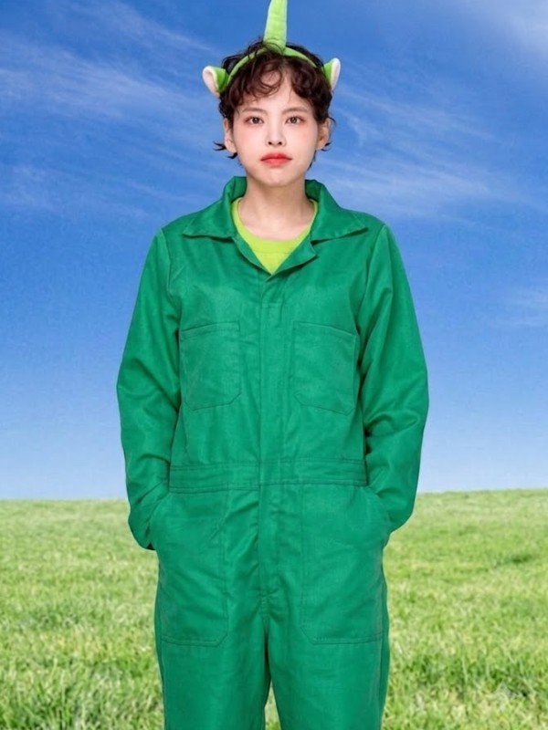 [긴팔]포켓점프수트-초록